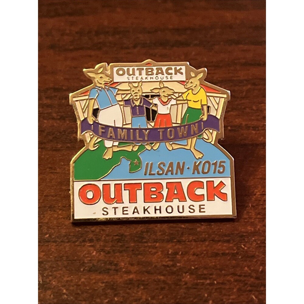Outback Steakhouse Ilsan South Korea Family Town‎ Lapel Hat Pin